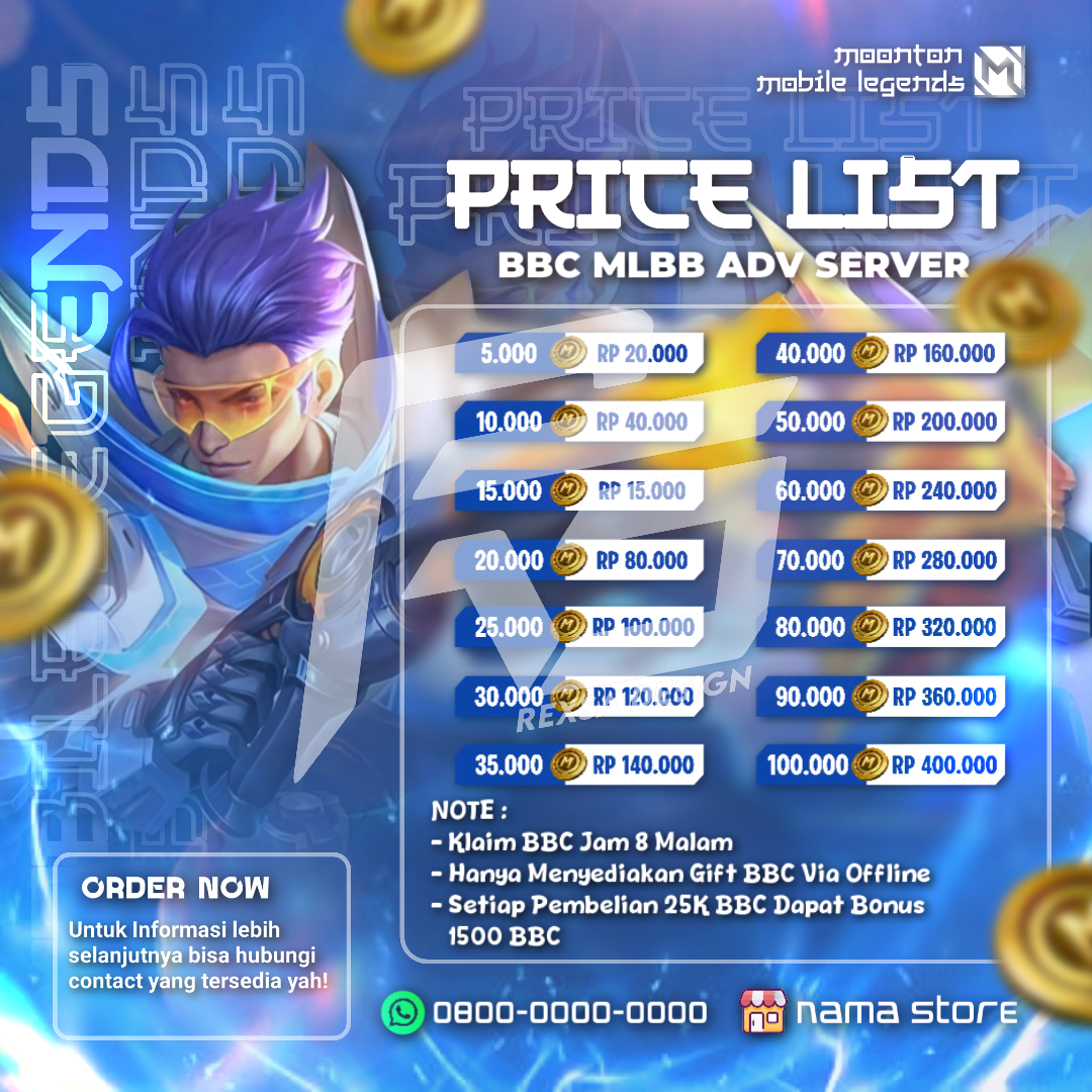 Pricelist BBC/Diamond